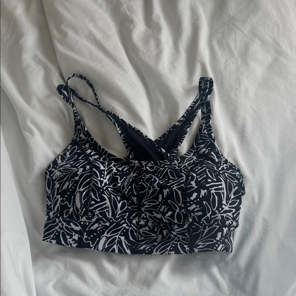 Avia Black and White Sports Bra